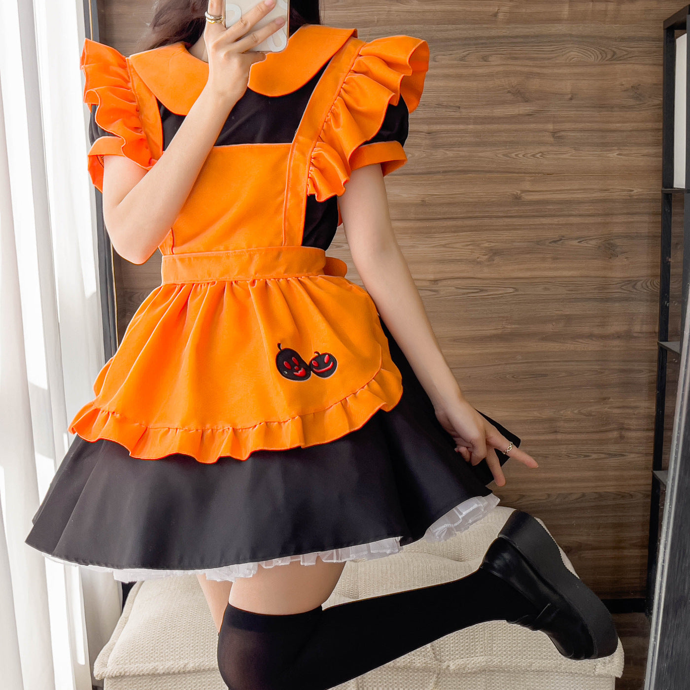 Halloween Maid Costume – Polyester Dress & Accessories