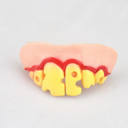 Halloween Funny Fake Teeth Toy – Silicone Dentures