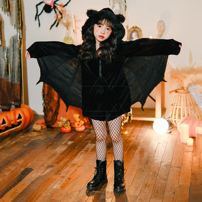 Halloween Kids Cloak Costume – Jumpsuit & Pantyhose