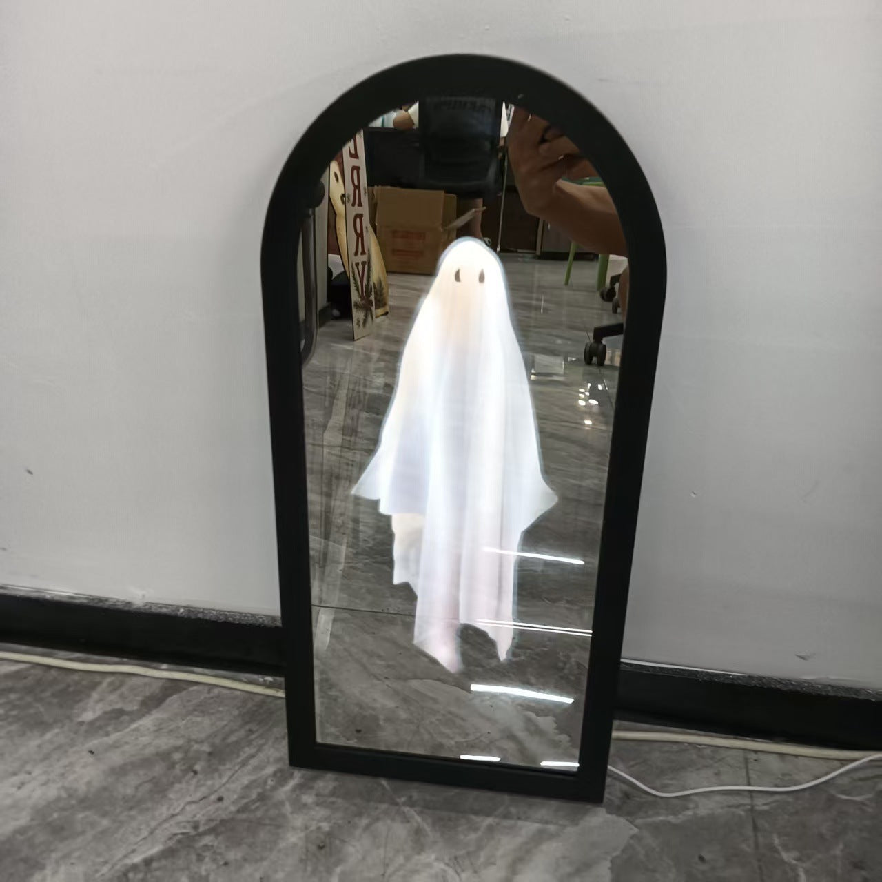 Halloween Ghost Holographic Mirror Decoration