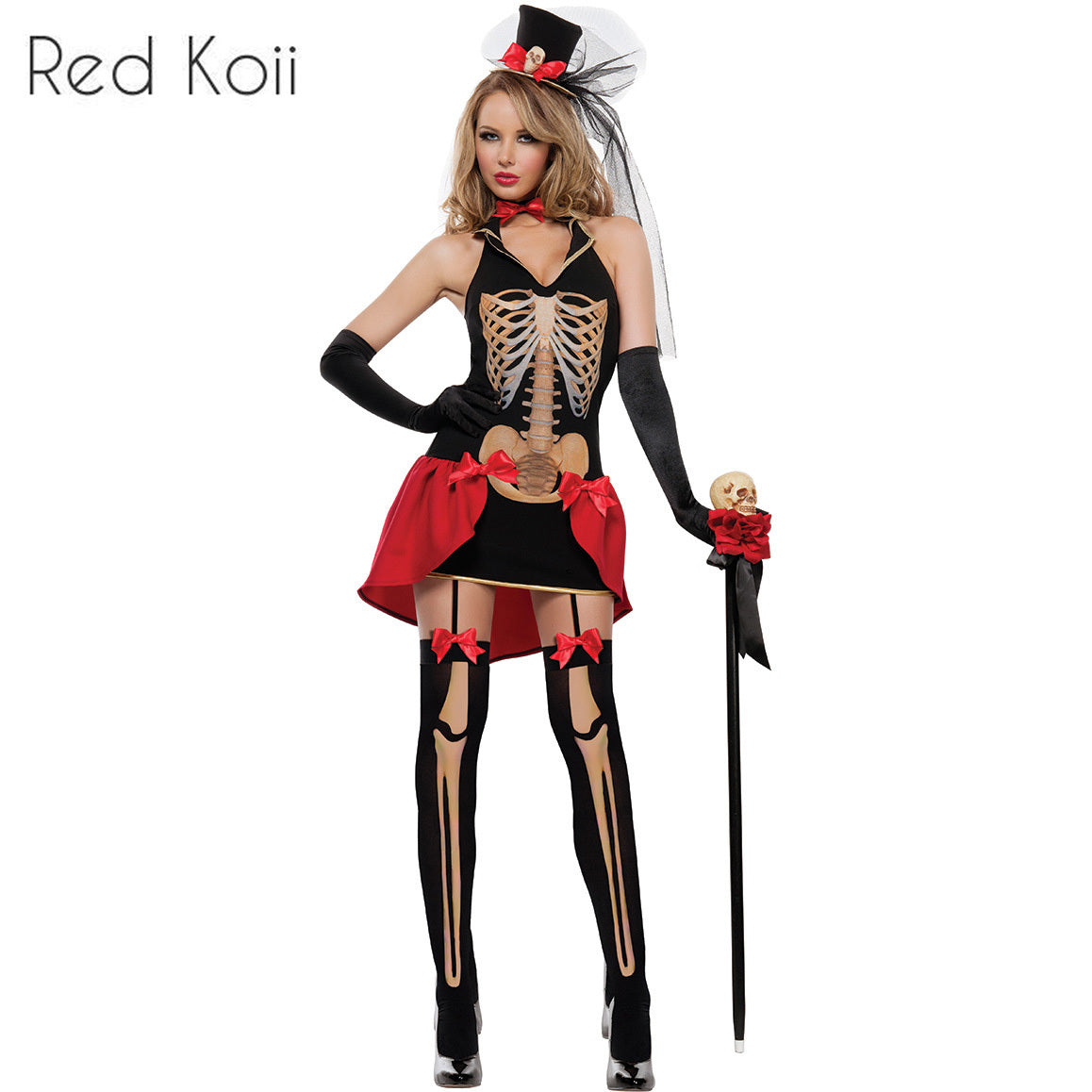 Skeleton Halloween Cosplay Costume – Full Outfit Set