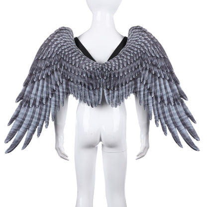 Halloween Angel Wings – Oversized Black & White