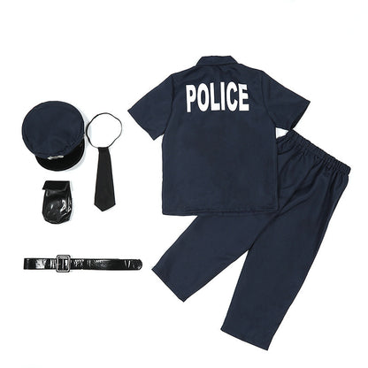 Halloween Boys Police Officer Costume Set