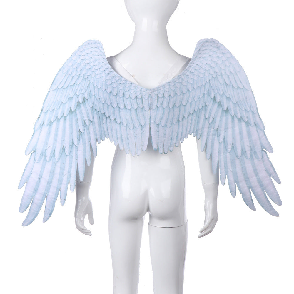 Halloween Angel Wings – Oversized Black & White