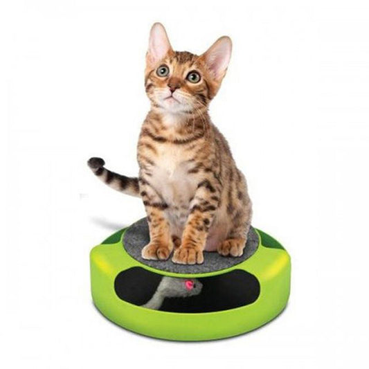 Mouse Cat Toy with Scratch Board – Interactive Kitten Toy