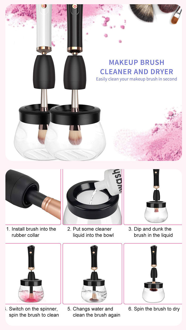 Electric Makeup Brush Cleaner – Portable Scrubber