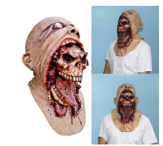Adult Halloween Ghost & Zombie Mask – Horror Style