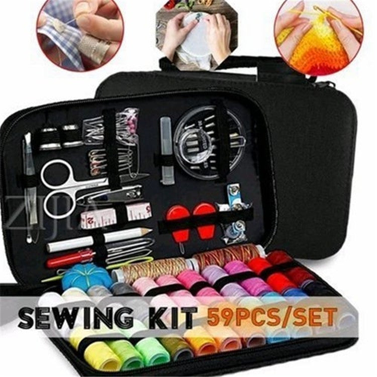59-Piece Multifunctional Sewing Kit with Case