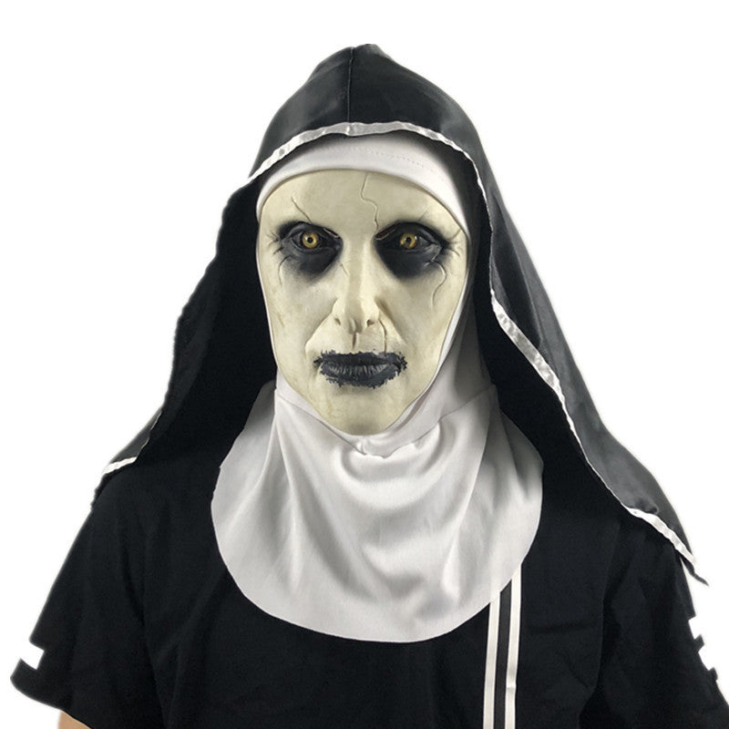 Halloween Scary Nun Mask