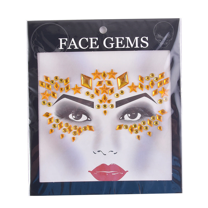 Halloween Face Tattoo Stickers