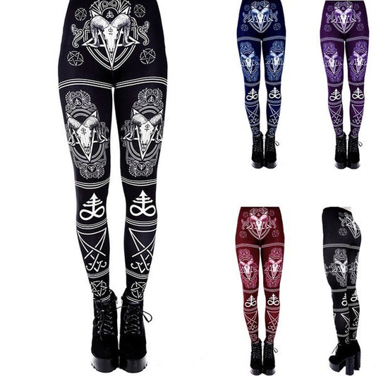 Women's Halloween Print Yoga Pants – Comfortable Fit