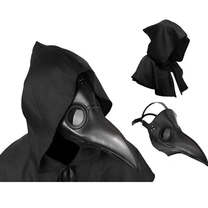 Halloween Plague Doctor Costume with Beak Mask