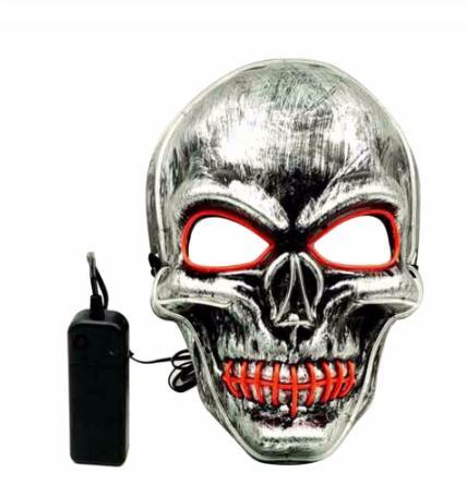 Halloween LED Mouth Mask Headband – Scary & Colorful