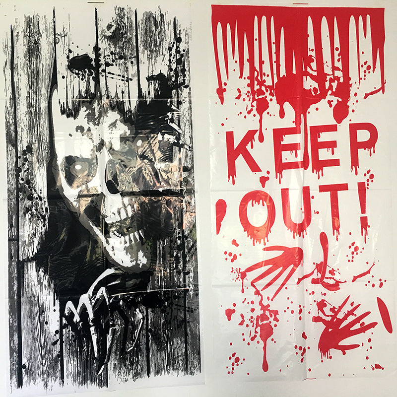 Halloween Horror Window Sticker – PVC Spooky Decor