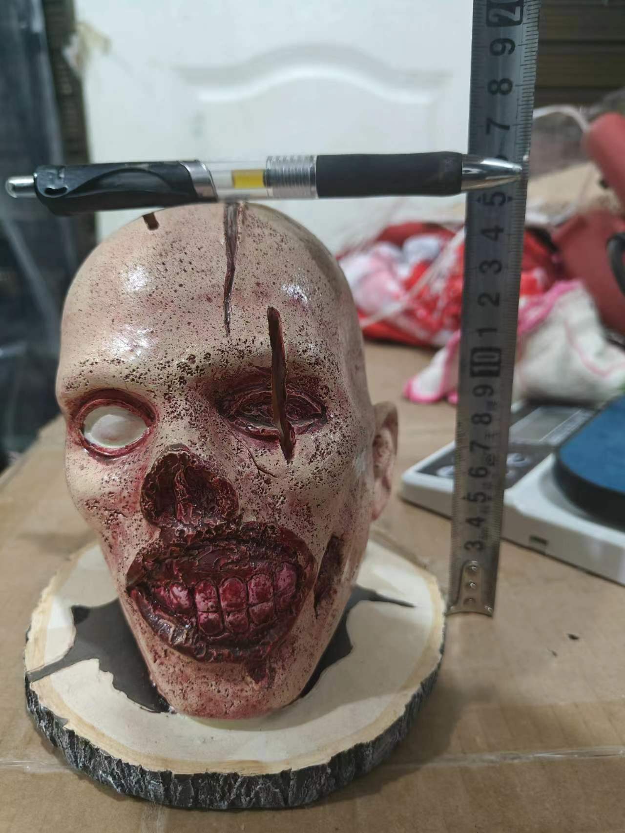 Halloween Knife Head Decoration