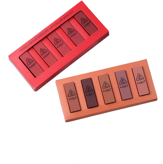 5 Vitamin Lipstick Sets – Nourishing & Long-lasting Lip Color by Kathri