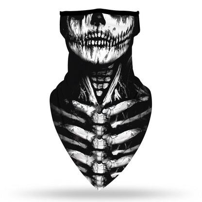 Halloween Clown Print Triangle Scarf – Unisex