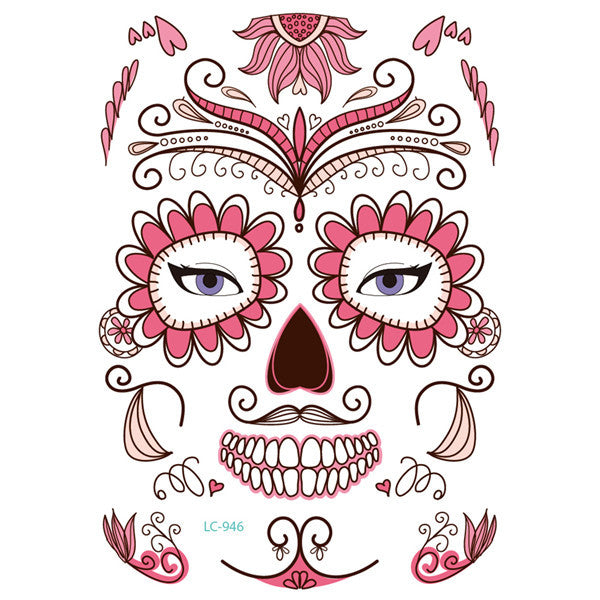 Halloween Face & Body Tattoo Stickers – Fun & Safe