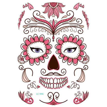 Halloween Face & Body Tattoo Stickers – Fun & Safe
