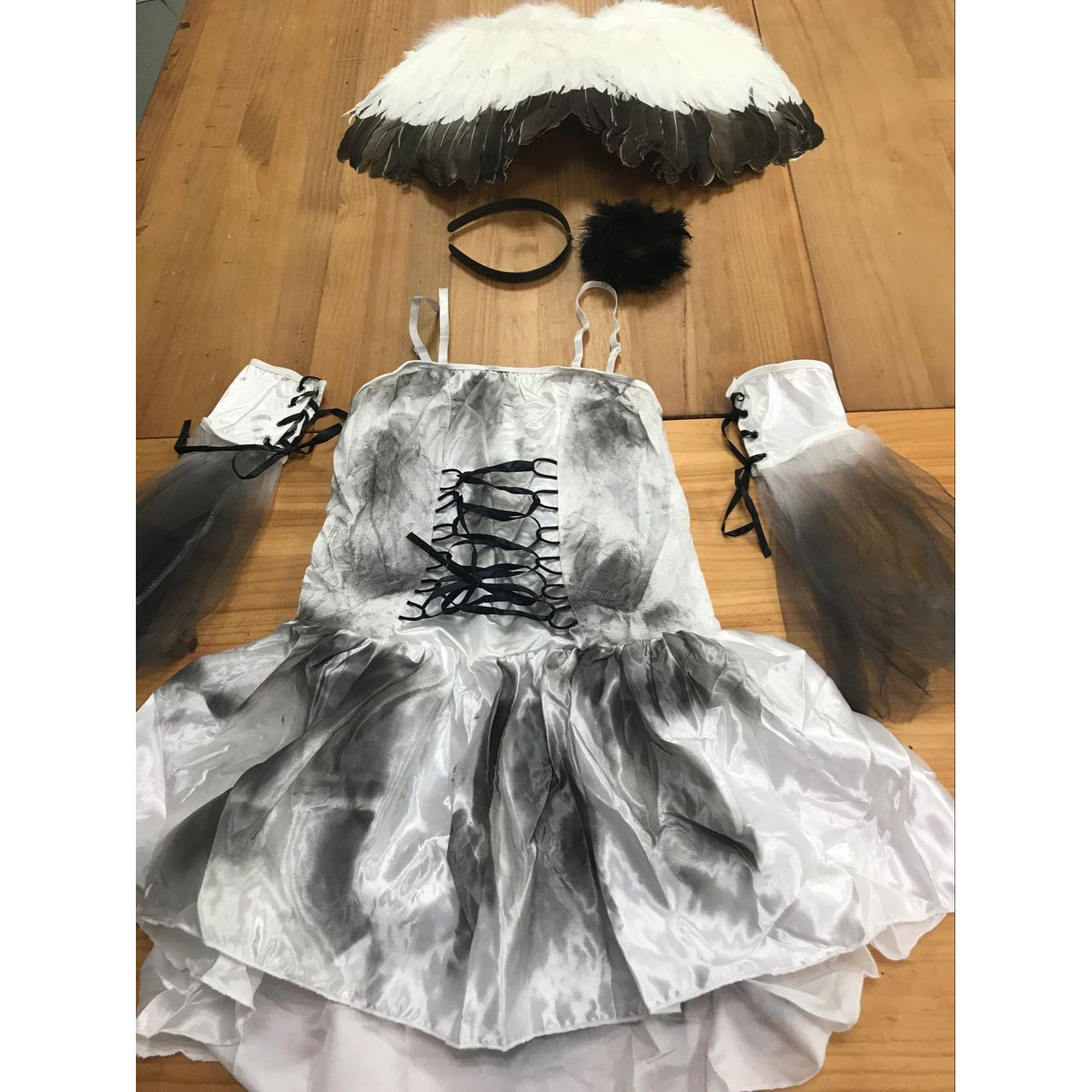 Dark Angel Halloween Costume with Wings