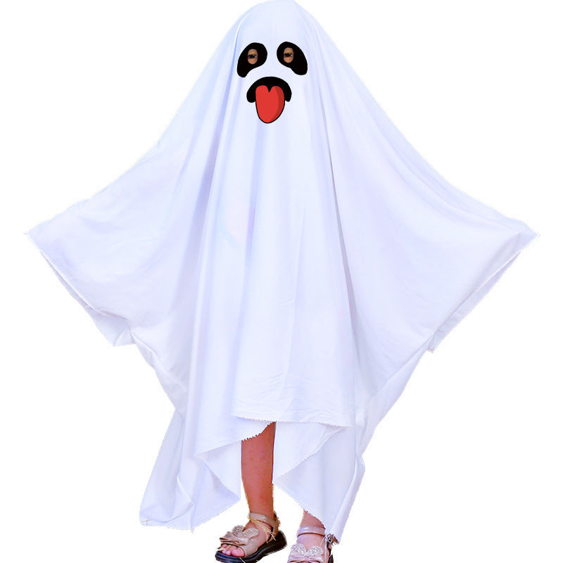 Halloween Ghost Cloak Costume – White & Fun Designs