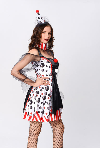 Twisted Clown Adult Halloween Costume – Spooky & Sexy
