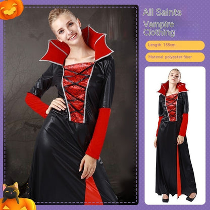 Halloween Vampire Costume – Cloak & Suit for Adults