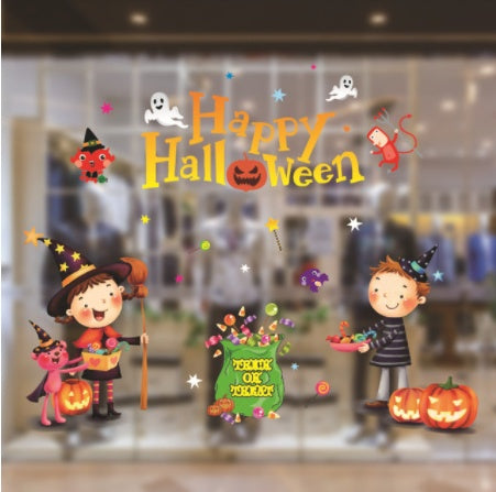 Halloween Colorful Static Stickers