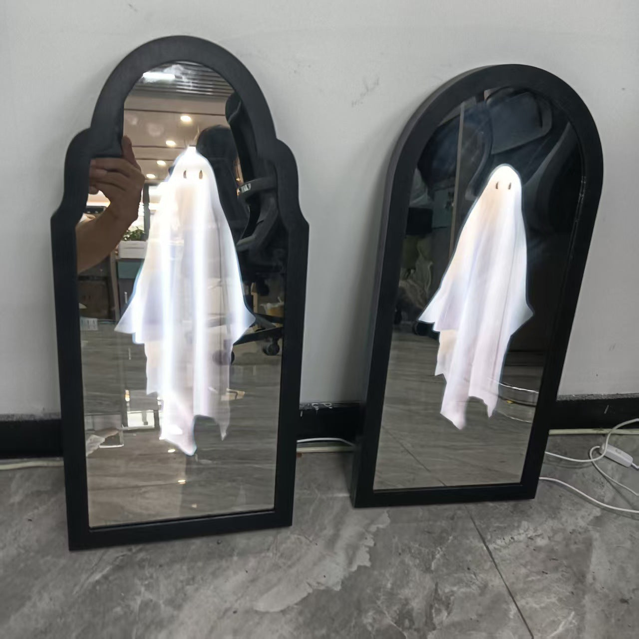 Halloween Ghost Holographic Mirror Decoration