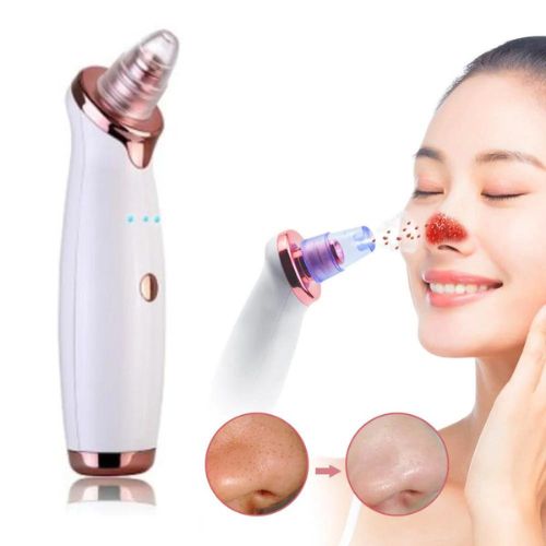 Blackhead removal suction tool with circular tip for deep pore cleaning