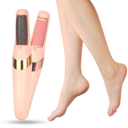 Electric Foot File for removing dead skin and calluses with simple, screw-free design