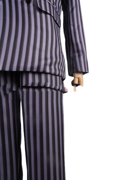 Wednesday Striped Cosplay Costume