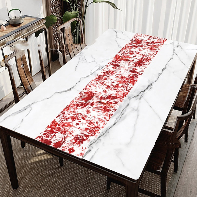 Bloody Handprint Tablecloth – Halloween Party Decor