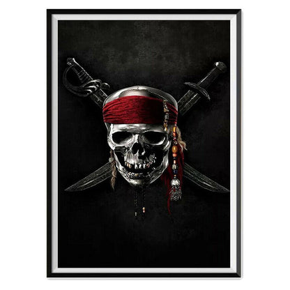 Spooky Halloween Pumpkin Skull 5D Diamond Painting