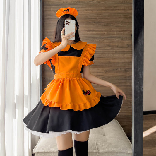Halloween Maid Costume – Polyester Dress & Accessories