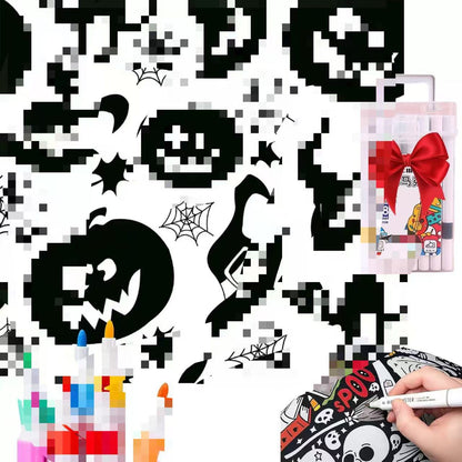 DIY Coloring Blanket with Markers Creative Color Your Own Throw Blanket