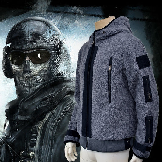 Halloween Skull Ghost Fleece Jacket