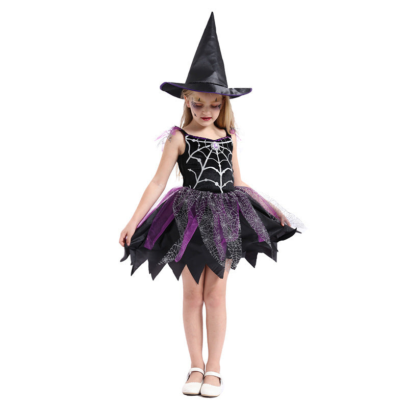 Kids Witch Halloween Costume – Fun Dress & Hat