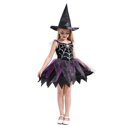 Kids Witch Halloween Costume – Fun Dress & Hat