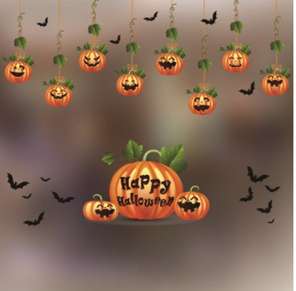 Halloween Colorful Static Stickers