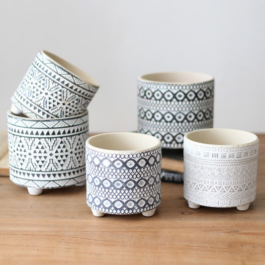 Nordic Ceramic Flower Pots – Balcony & Garden