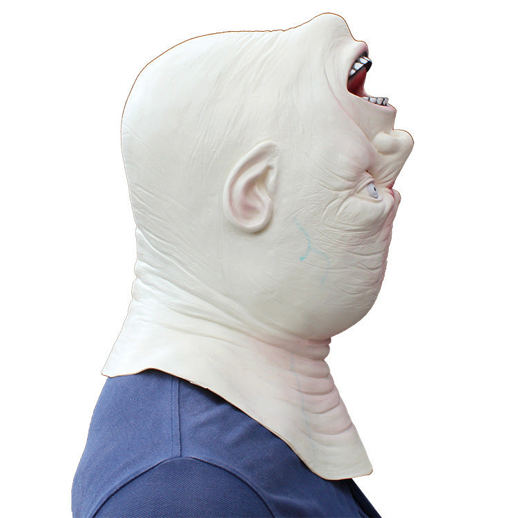 White Horror Face Mask – Halloween Party Prop
