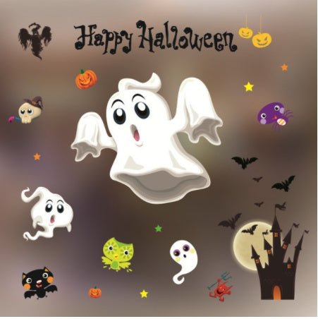 Halloween Colorful Static Stickers