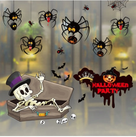 Halloween Colorful Static Stickers