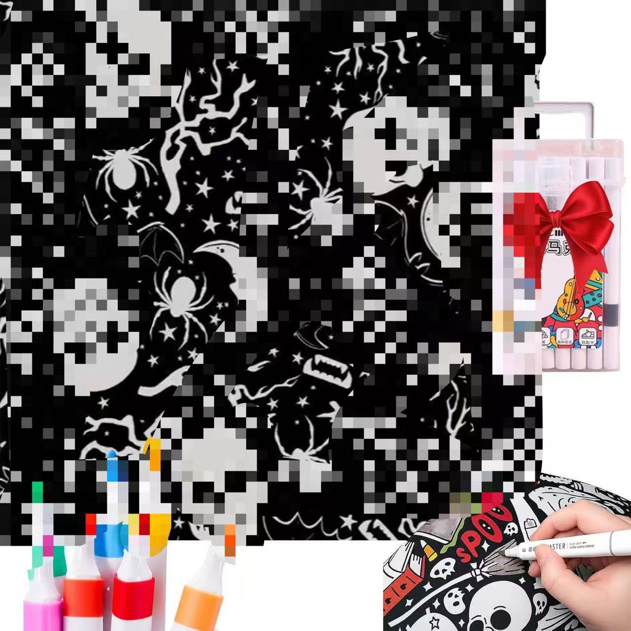 DIY Coloring Blanket with Markers Creative Color Your Own Throw Blanket