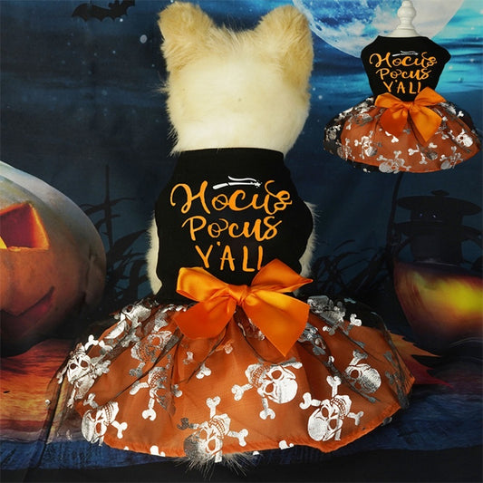 Halloween Skull Costume for Dogs & Cats