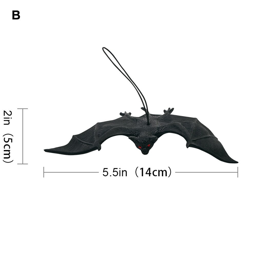 Halloween Hanging Bat Decoration – Realistic & Spooky