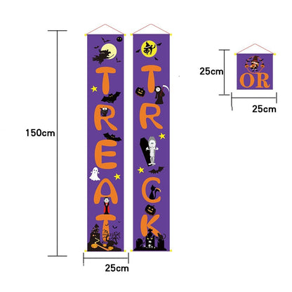 Halloween Outdoor Banner – Spooky Couplets