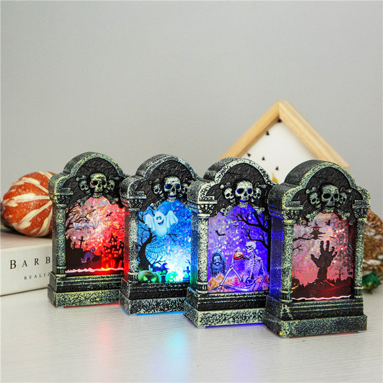 Halloween Tombstone LED Night Light – Spooky Decor