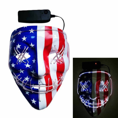 Halloween LED Light-Up Mask – Multi-Color Glow